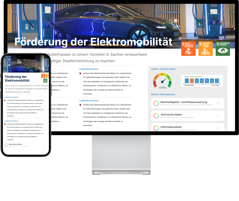 Investitionsdashboard von ValueVerde